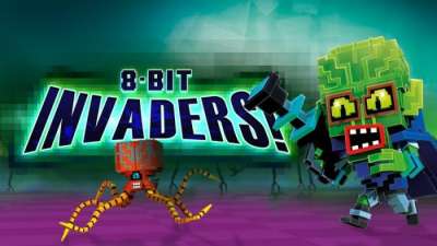 Постер игры 8-bit Invaders