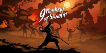 Постер игры 9 Monkeys of Shaolin