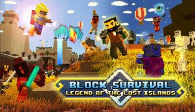 Постер игры Block Survival: Legend of the Lost Islands