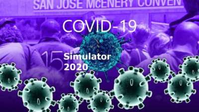 Постер игры COVID-19 Simulator 2020