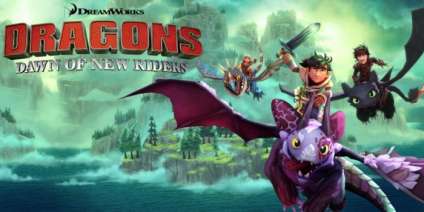 Постер игры DreamWorks Dragons Dawn of New Riders