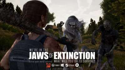 Постер игры Jaws of Extinction