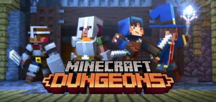 Постер игры Minecraft Dungeons + Мультиплеер