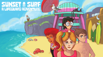 Постер игры Sunset Surf: A Lifeguard Adventure