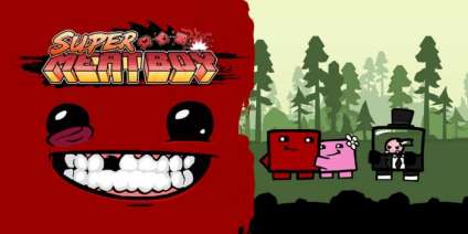Постер игры Super Meat Boy