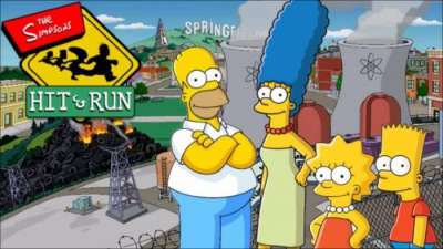 Постер игры The Simpsons Hit  Run