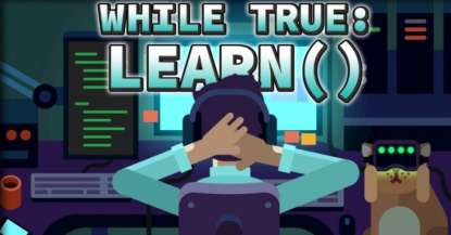 Постер игры while True: learn()